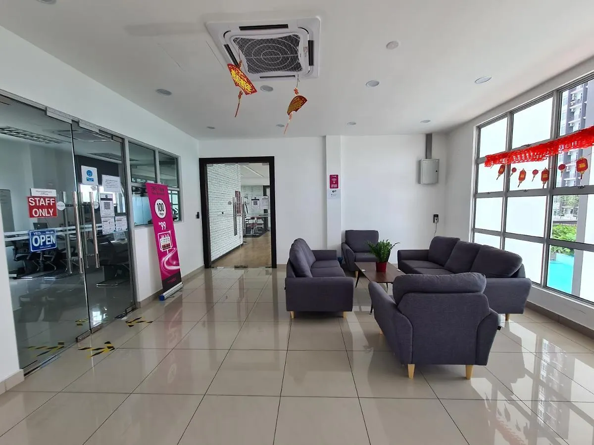 Eid2 Sks Habitat Larkin-3Br Family Friendly Up To 10Pax - 9 Beds- Free Wifi Pool Parking Gym & Preminum Facilities Appartement Johor Bahru