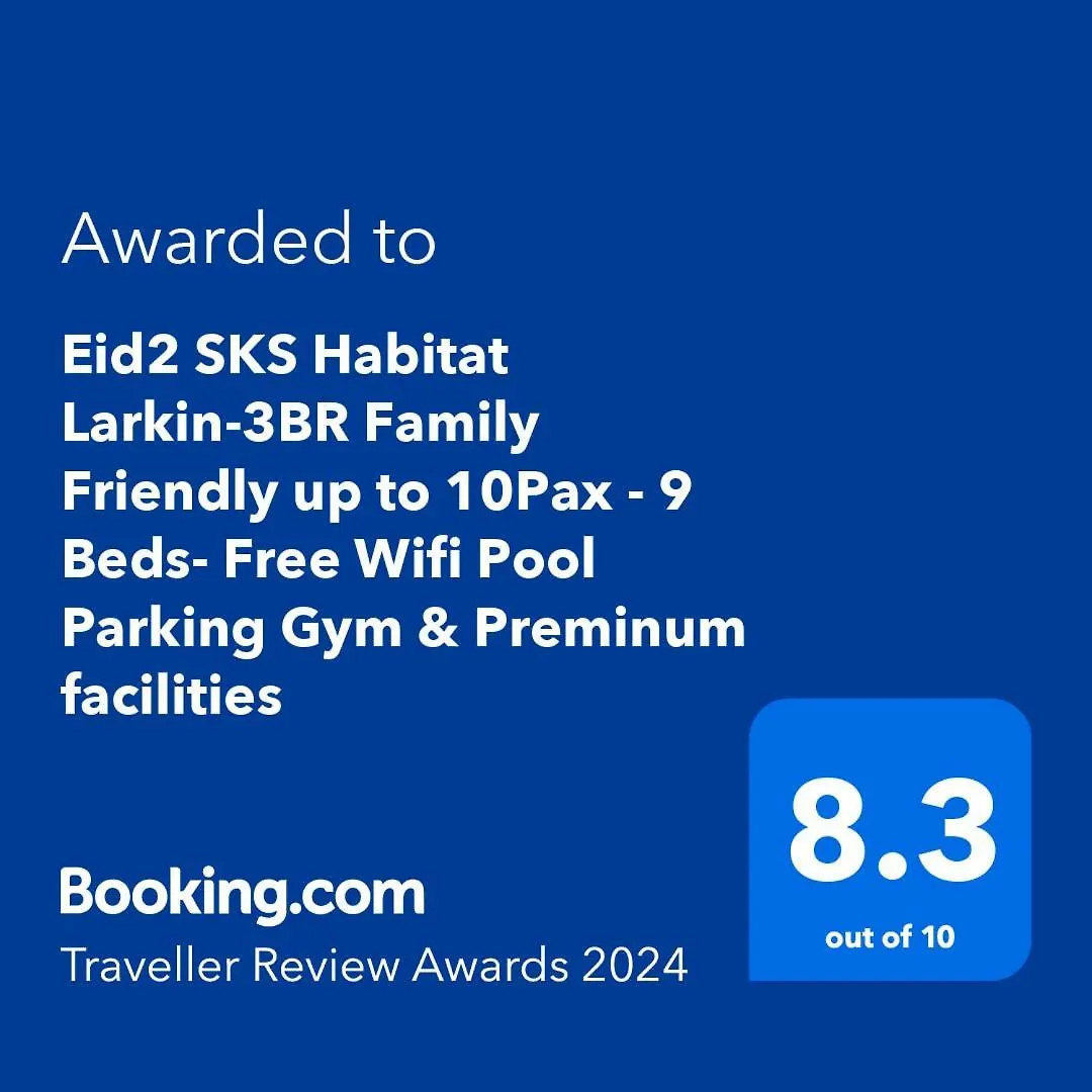 Eid2 Sks Habitat Larkin: Spacious Family Suite with Premium Amenities Johor Bahru Malaysia